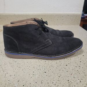 Clarks Collection Black Suede Lace Up Ankle Booties Boots Women's 7.5M